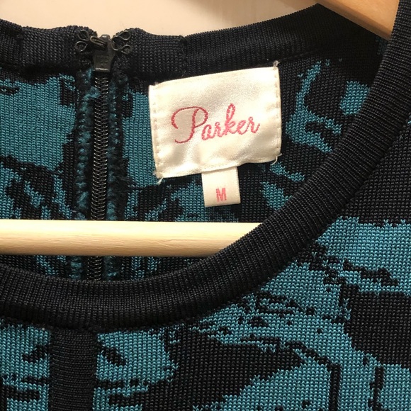 Parker Kiley Green Knit Dress M Medium - Picture 5 of 5